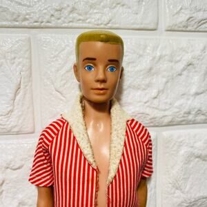Vintage Ken Doll Blonde Molded Hair Original Outfit Shorts 1962 Straight Leg